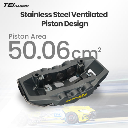 TEI Brakes — GTS6 Six-Piston Front Brake Kit — supplemental local image