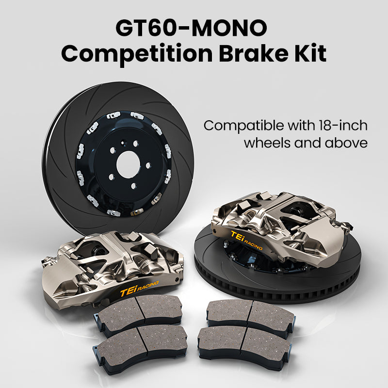 TEI Brakes — GT60-MONO Six-Piston Front Brake Kit — local product image