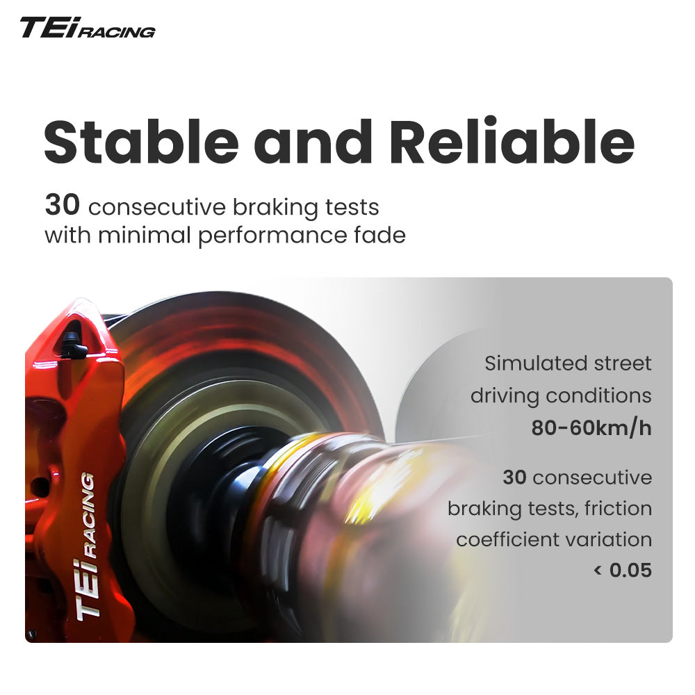 TEI Brakes — GTS4-R Four-Piston Rear Brake Kit — supplemental local image