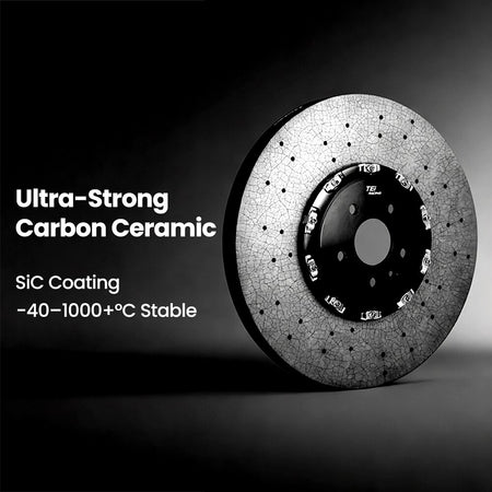 TEI Brakes — TCCB-R Long-Fiber Carbon Fiber Ceramic Rotor — product image