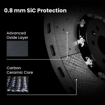 TEI Brakes — TCCB-R Long-Fiber Carbon Fiber Ceramic Rotor — product image