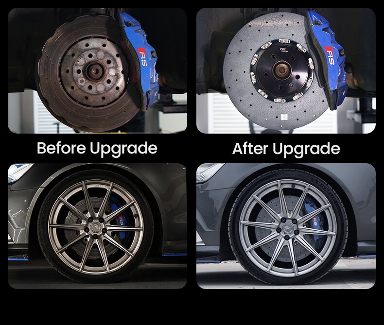 TEI Brakes — TCCB-R Long-Fiber Carbon Fiber Ceramic Rotor — product image